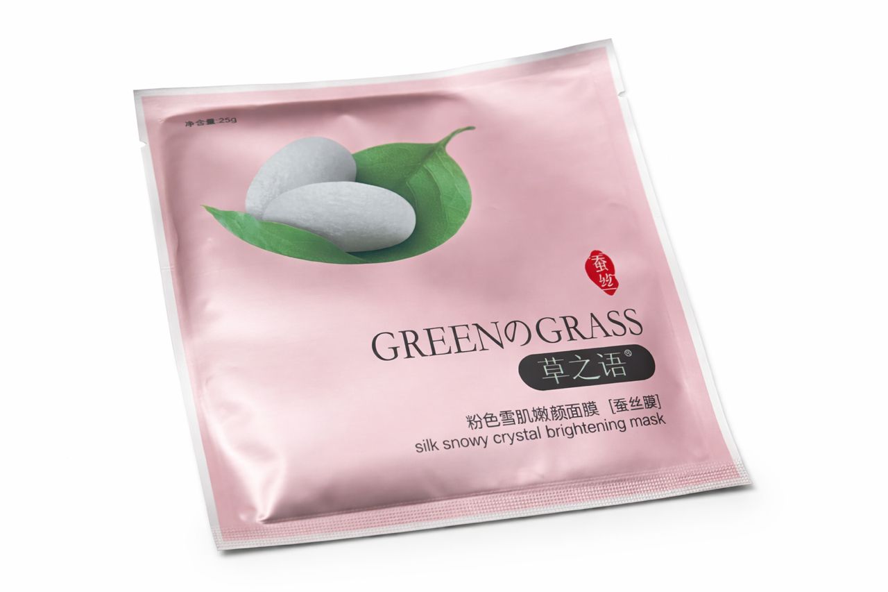Masque Visage Hydratant & Éclat à la Soie Cristalline – Green of Grass (25g)