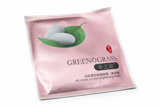 Masque Visage Hydratant & Éclat à la Soie Cristalline – Green of Grass (25g)