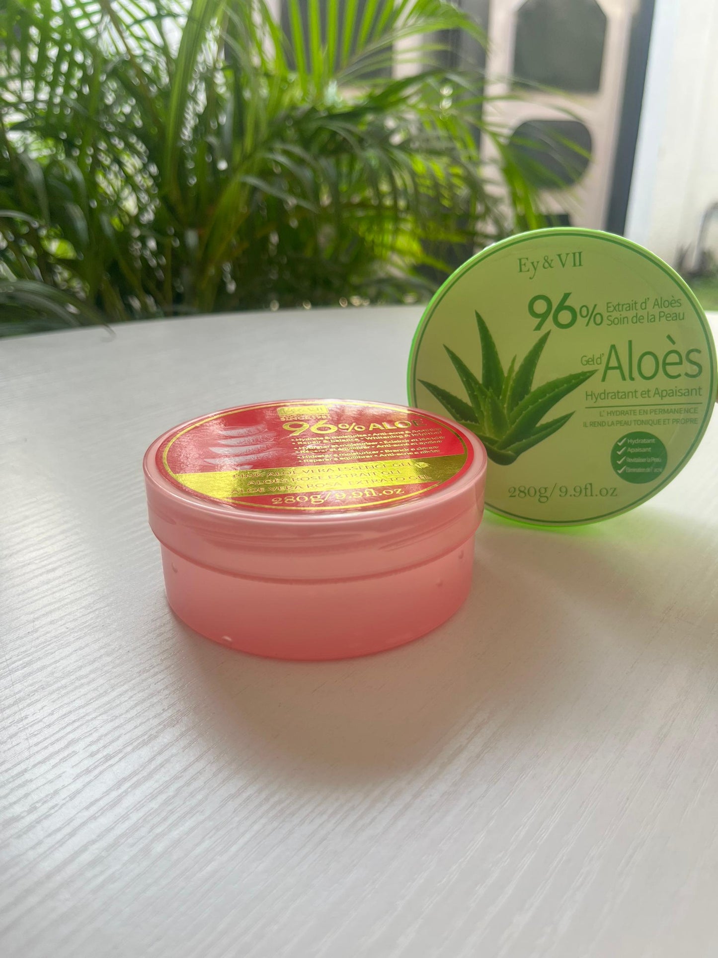 Gel d'Aloès Vert Ey & VII - Hydratation Intense & Action Anti-Acné - 280g