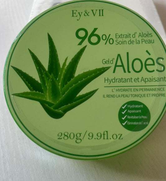 Gel d'Aloès Vert Ey & VII - Hydratation Intense & Action Anti-Acné - 280g
