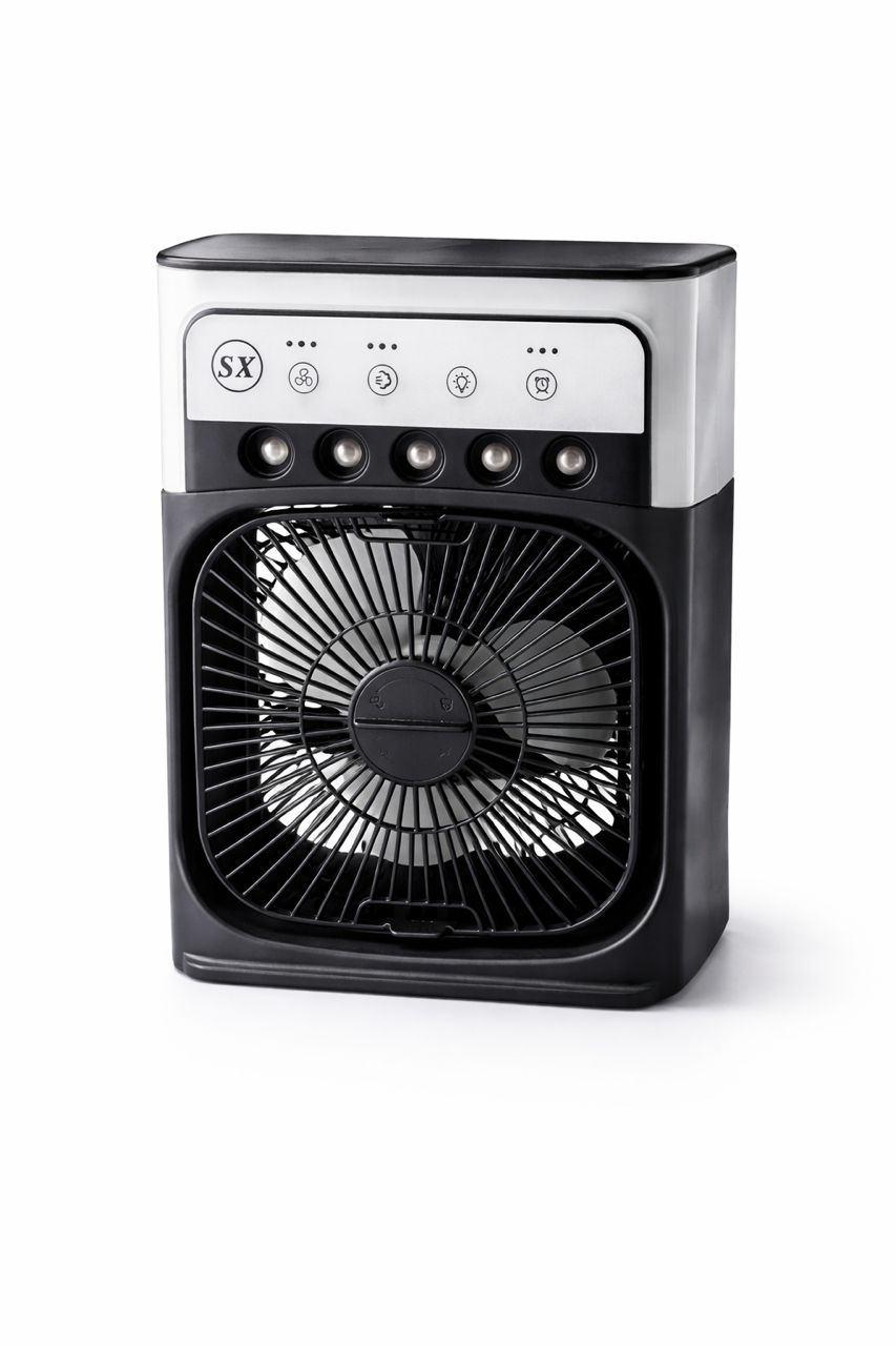 Mini Climatiseur Mobile 3-en-1 : Refroidisseur, Humidificateur & Purificateur d'Air de Bureau