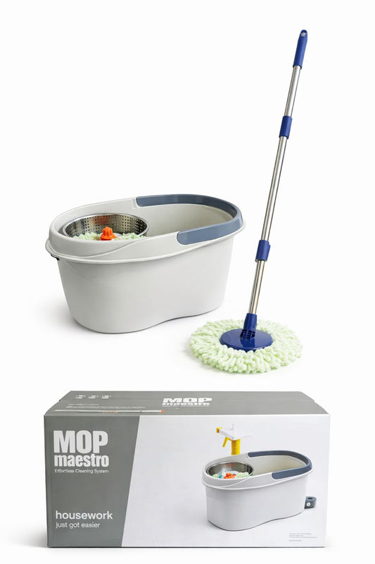 MOP Maestro – Système de nettoyage rotatif avec seau essoreur