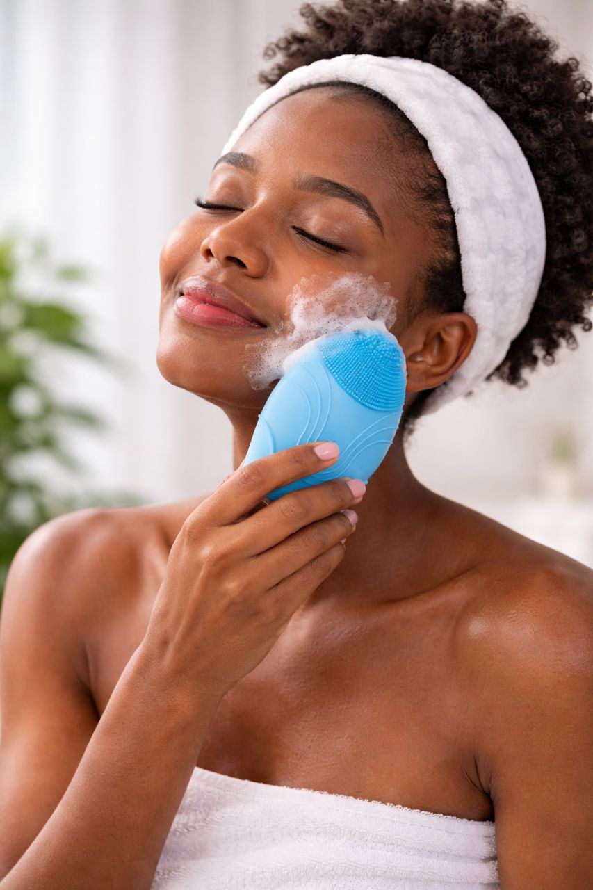 Brosse Nettoyante Visage Zita – Technologie Sonique & Silicone Médical pour un Éclat Immédiat
