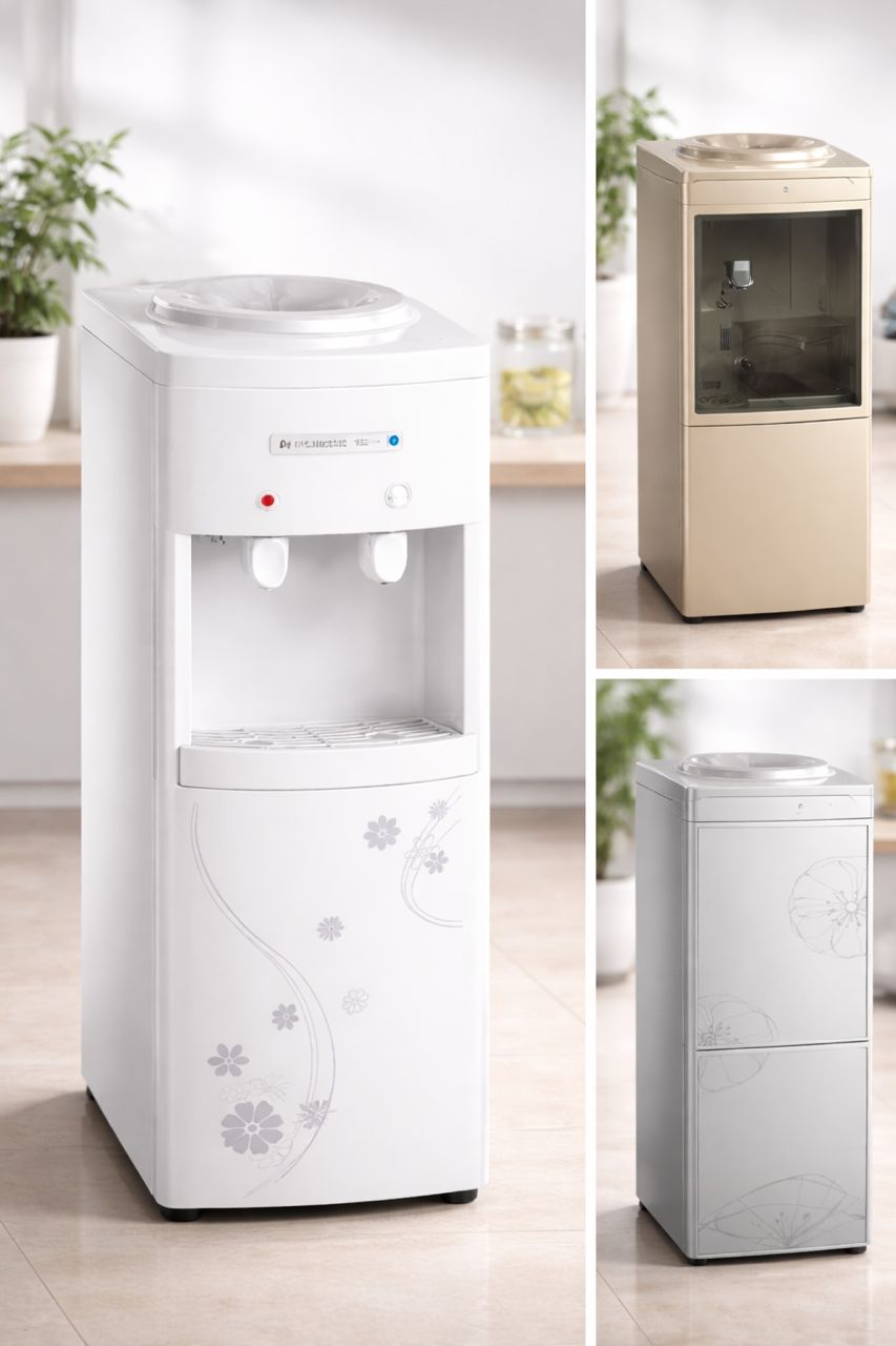 Distributeur d’Eau – Eau Chaude & Froide avec Compartiment de Rangement