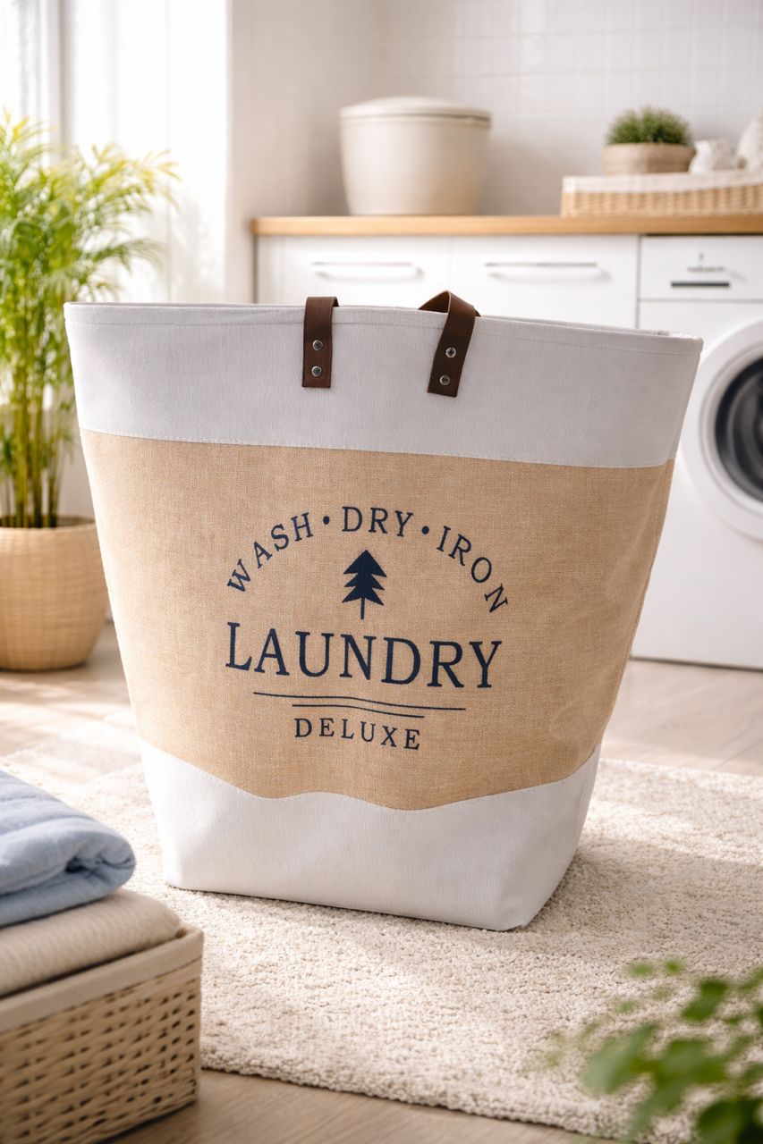 Panier à linge en toile – Collection Laundry Deluxe